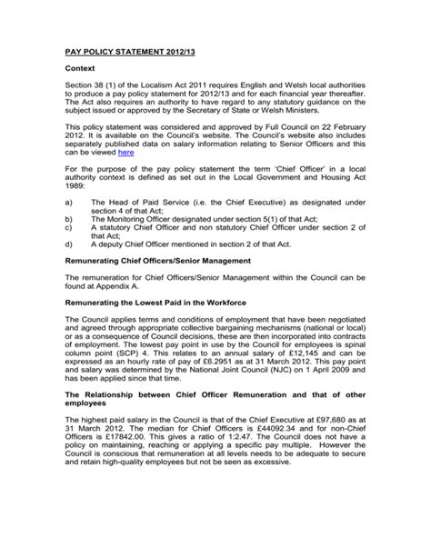 PAO POLICY STATEMENT .